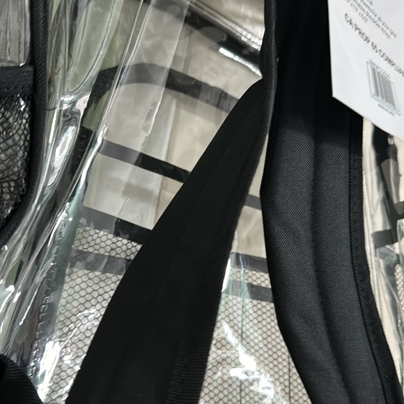 Clear Backpack School bag with multiple pockets 18” H x 12” W x 5” D Unisex - Picture 8 of 15